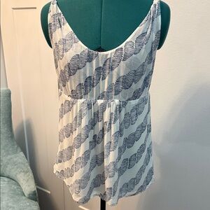 Banana Republic Blue and White Camisole